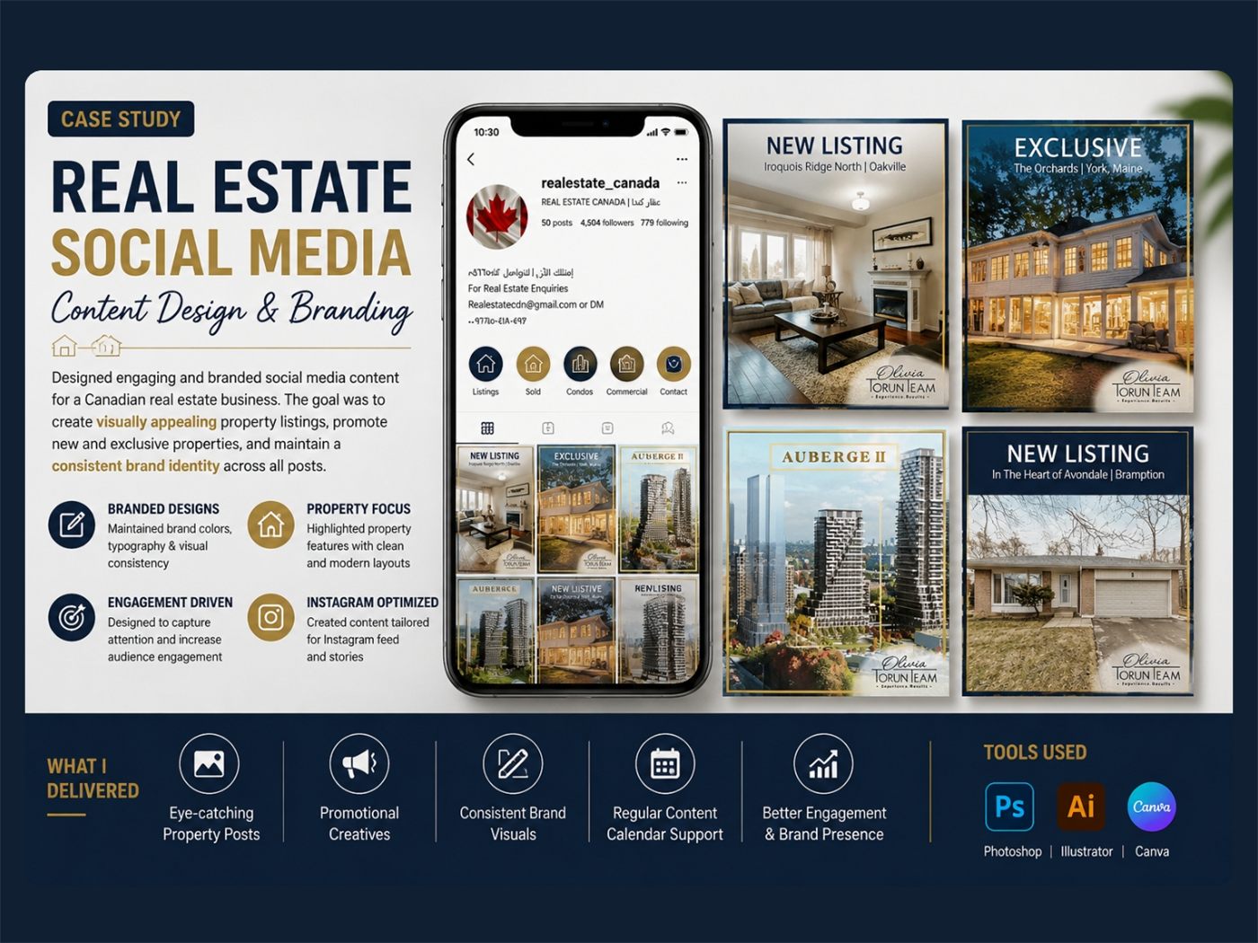 Real estate Instagram post design portfolio